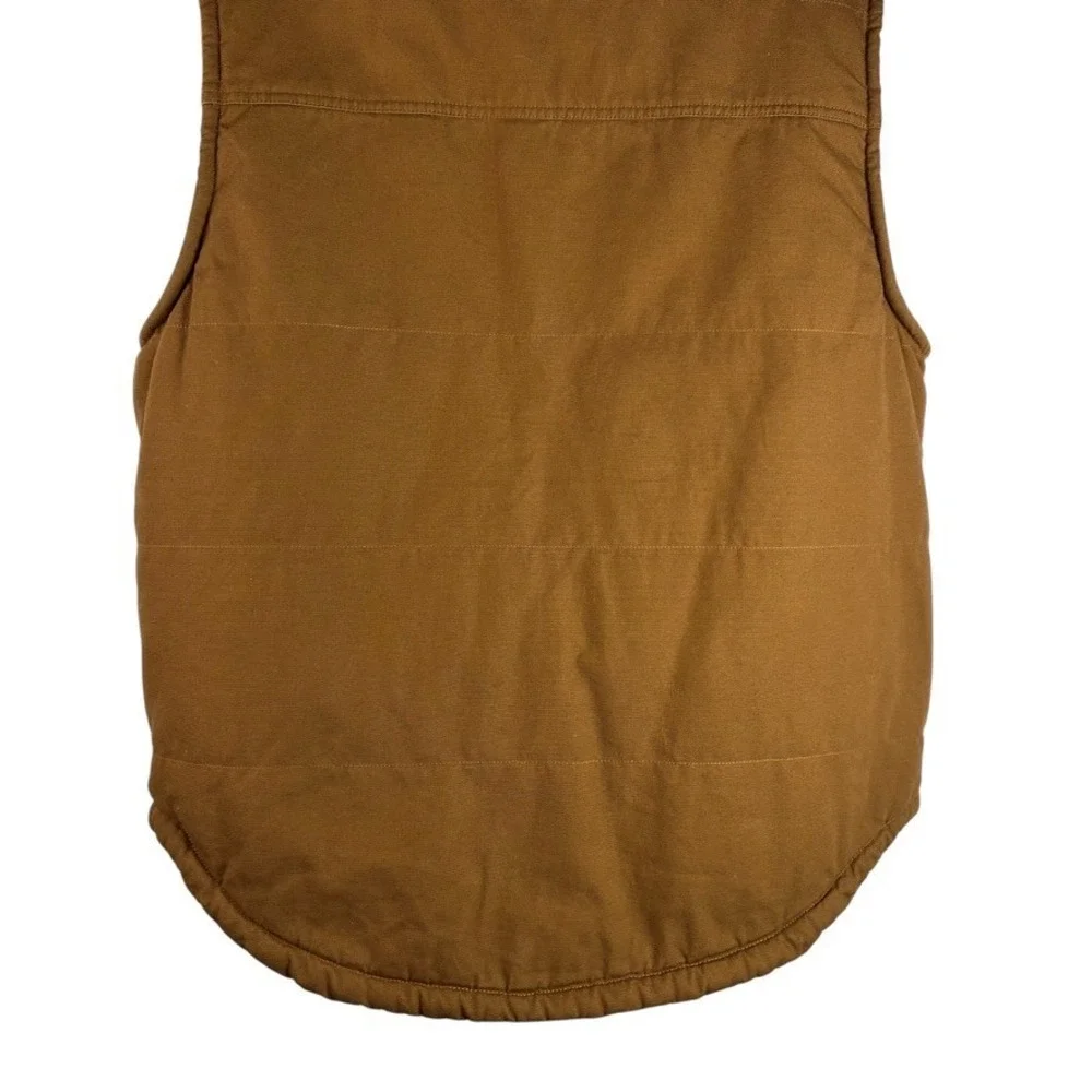 LEE Workwear Sherpa Lined Vest Full Zip Durable Canvas Men's‎ Sz XL Tobacco NWOT